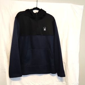Men's Spyder Quarter Zip Fleece Lined Hoodie
